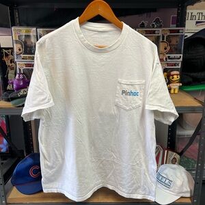 Vintage Nintendo Wii Bowling Mii Promo Pocket Tee Shirt